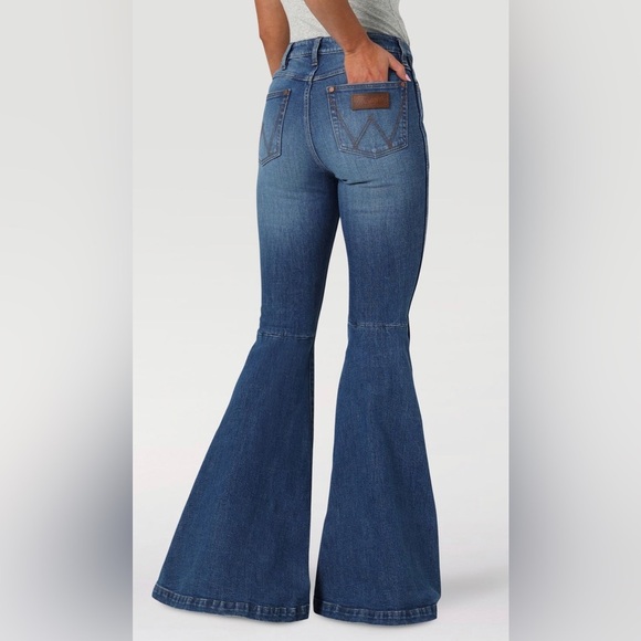 Wrangler Retro The‎ Green Trumpet Flare Jeans size 28x34 new 112336739 - Picture 1 of 5